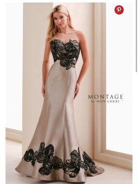 Mon Cheri Montage M841 mother of the bride formal gown, size 4, new with tags